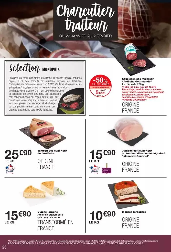 CATALOGUE PROMOTIONNEL du 20 janvier au 2 février 2025 - Catalogue page 26