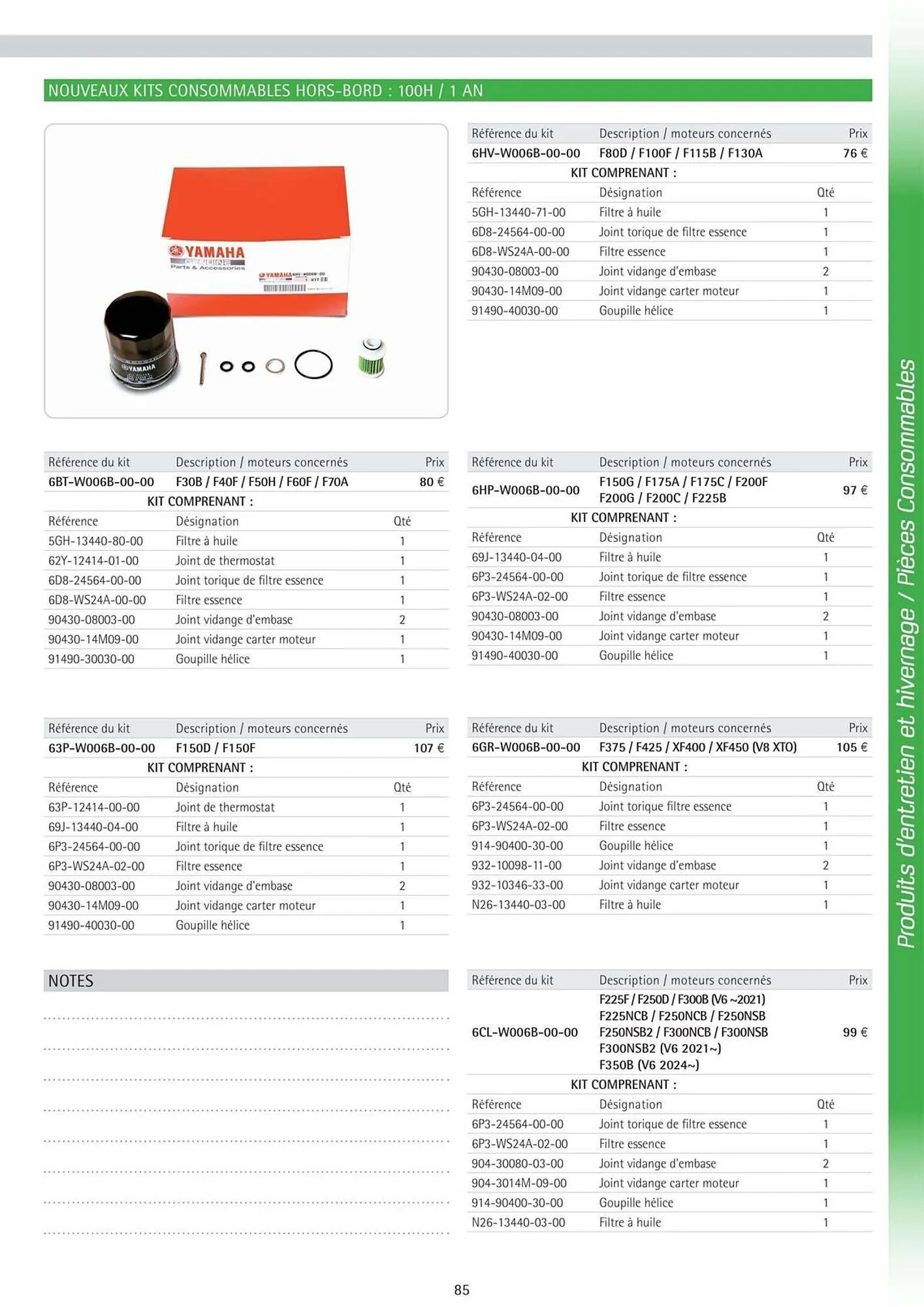 Catalogue Yamaha du 3 juin au 31 décembre 2025 - Catalogue page 85