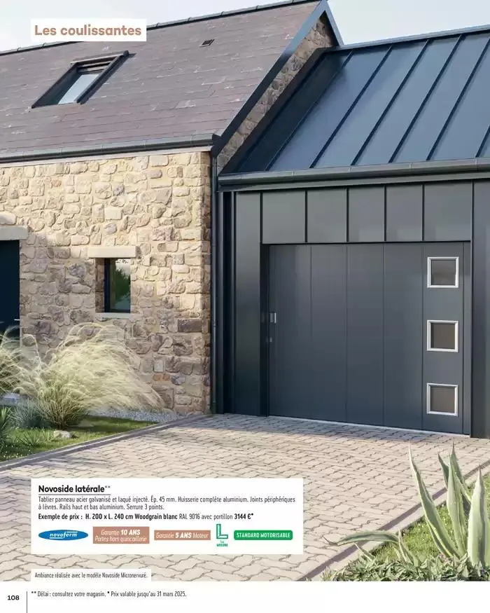 Menuiserie Extérieures 2025 du 1 janvier au 31 décembre 2025 - Catalogue page 108