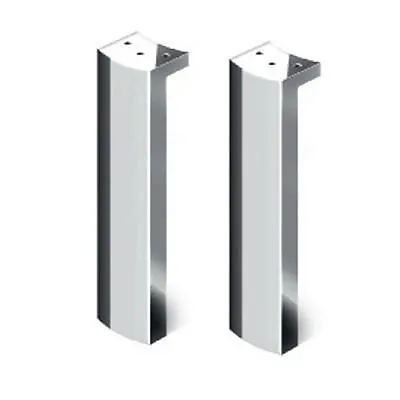 Pied de meuble réglable - chromé brillant - 2 par sachet - Decotec
