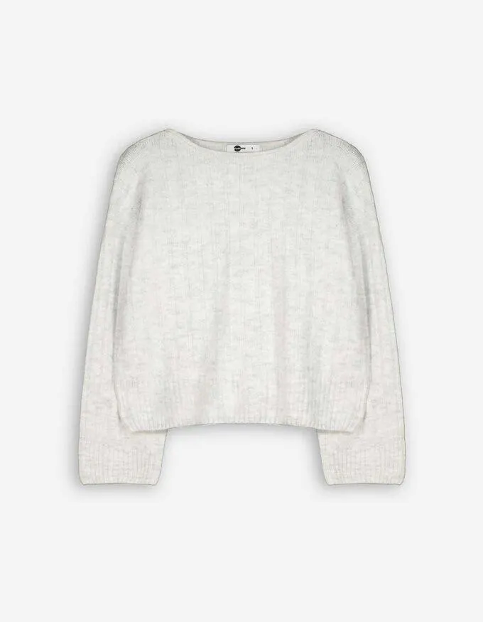 Pullover en tricot - Bords roulottés