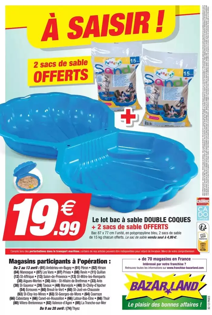 Catalogue Bazarland du 31 mars au 13 avril 2025 - Catalogue page 12