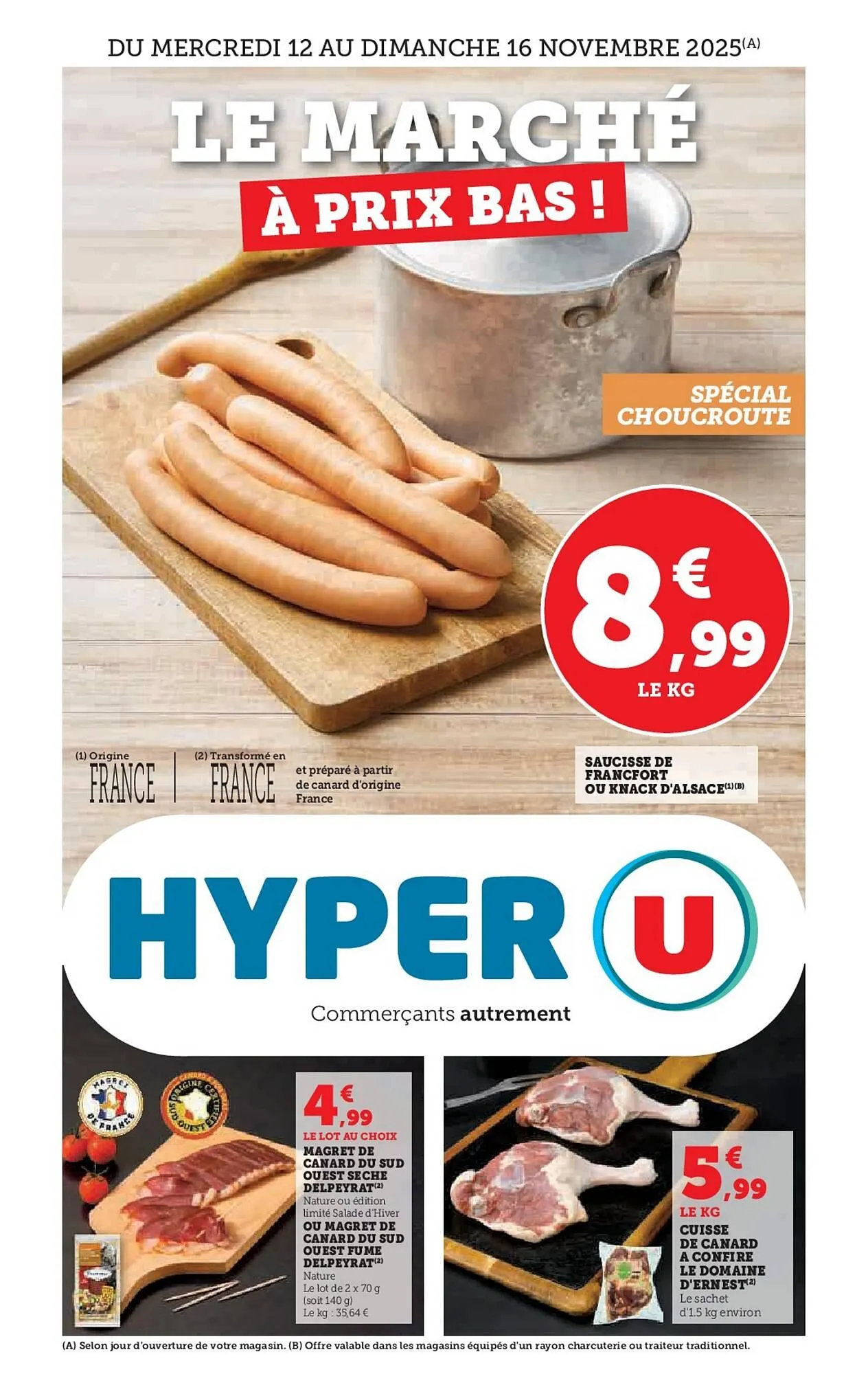 Catalogue Hyper U du 12 novembre au 16 novembre 2025 - Catalogue page 1