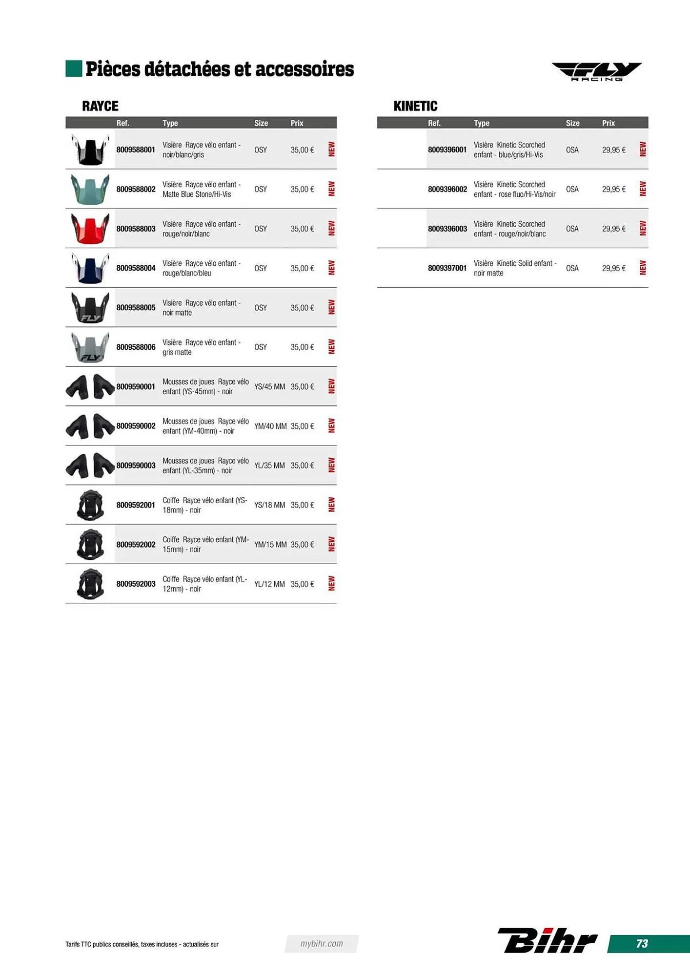 Catalogue Bihr du 12 avril au 31 décembre 2025 - Catalogue page 73