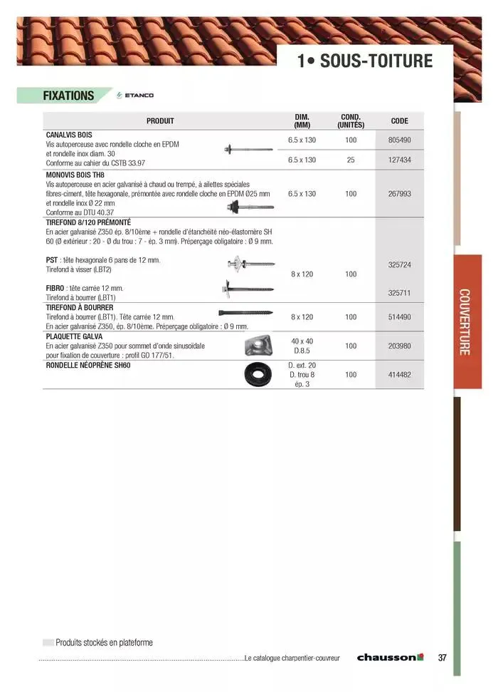 CHARPENTIER-COUVREUR 2025 du 1 janvier au 31 décembre 2025 - Catalogue page 9