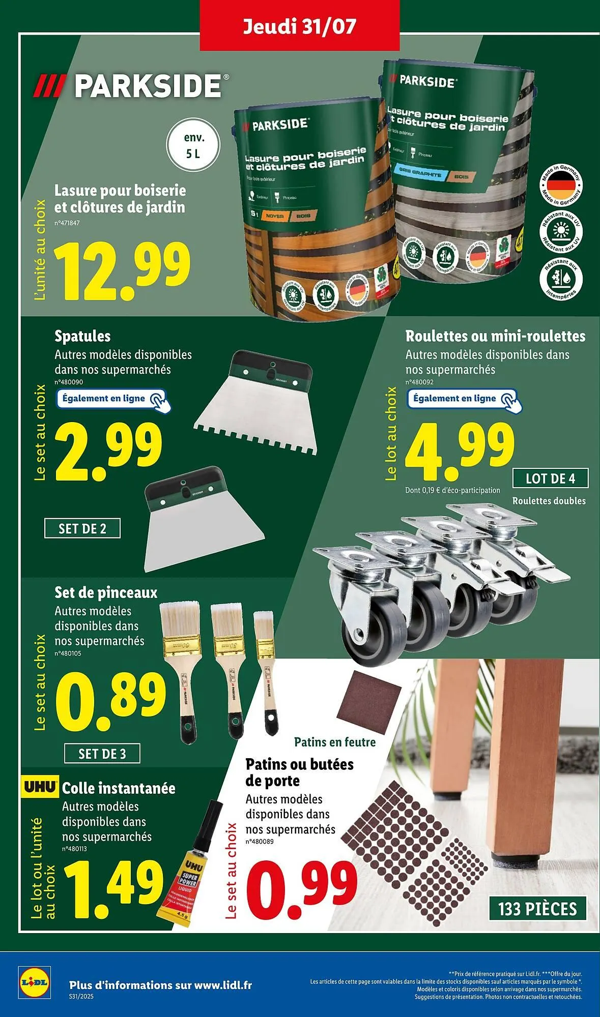 Catalogue Lidl du 31 juillet au 6 août 2025 - Catalogue page 34
