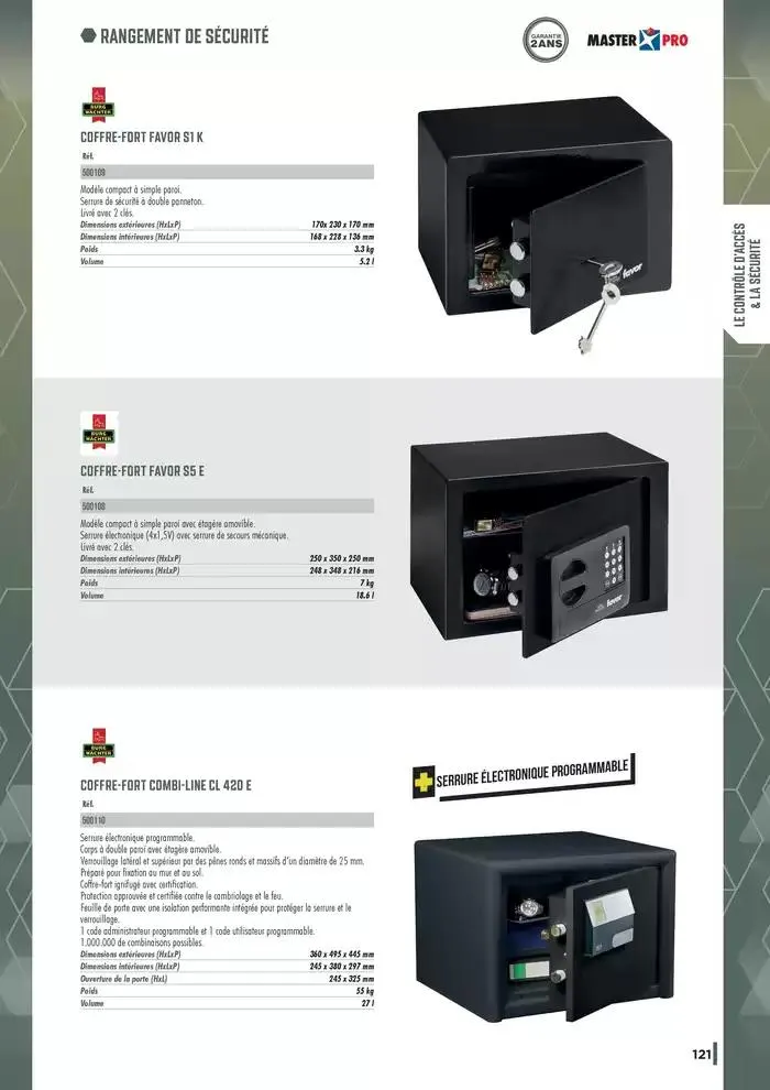 Guide Quincaillerie Serrurerie 2025 - 2026 du 1 avril au 1 avril 2026 - Catalogue page 123