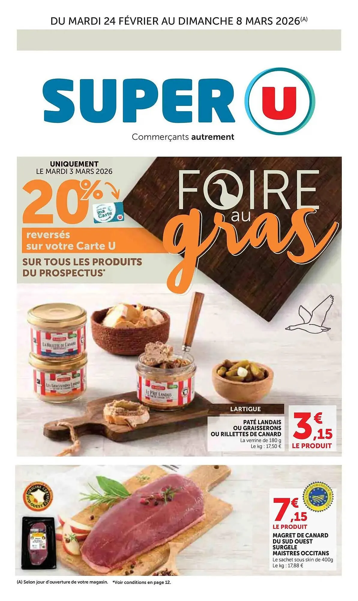 Catalogue Super U du 24 février au 8 mars 2026 - Catalogue page 1