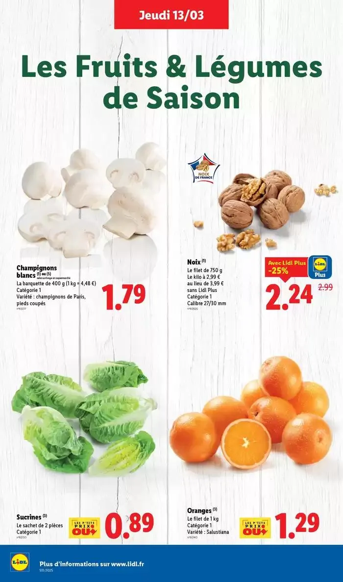 Retrouvez des réductions sur un ensemble de produits de grandes marques chez Lidl ! du 13 mars au 19 mars 2025 - Catalogue page 4