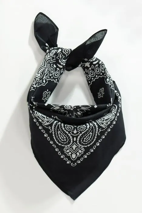 Bandana, motif cachemire, carré, foulard