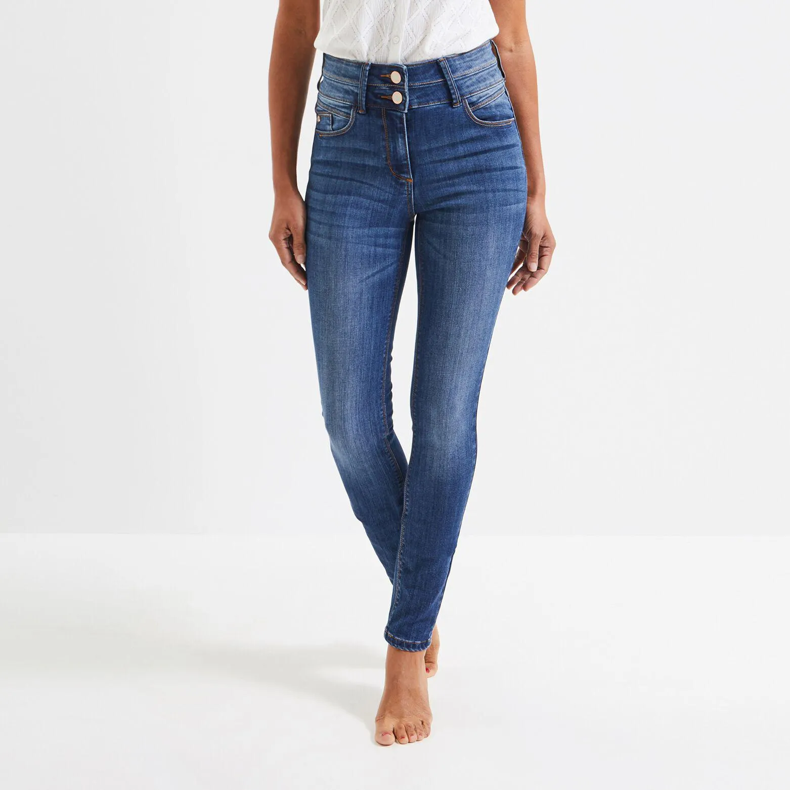 Jean slim taille haute MILAN femme