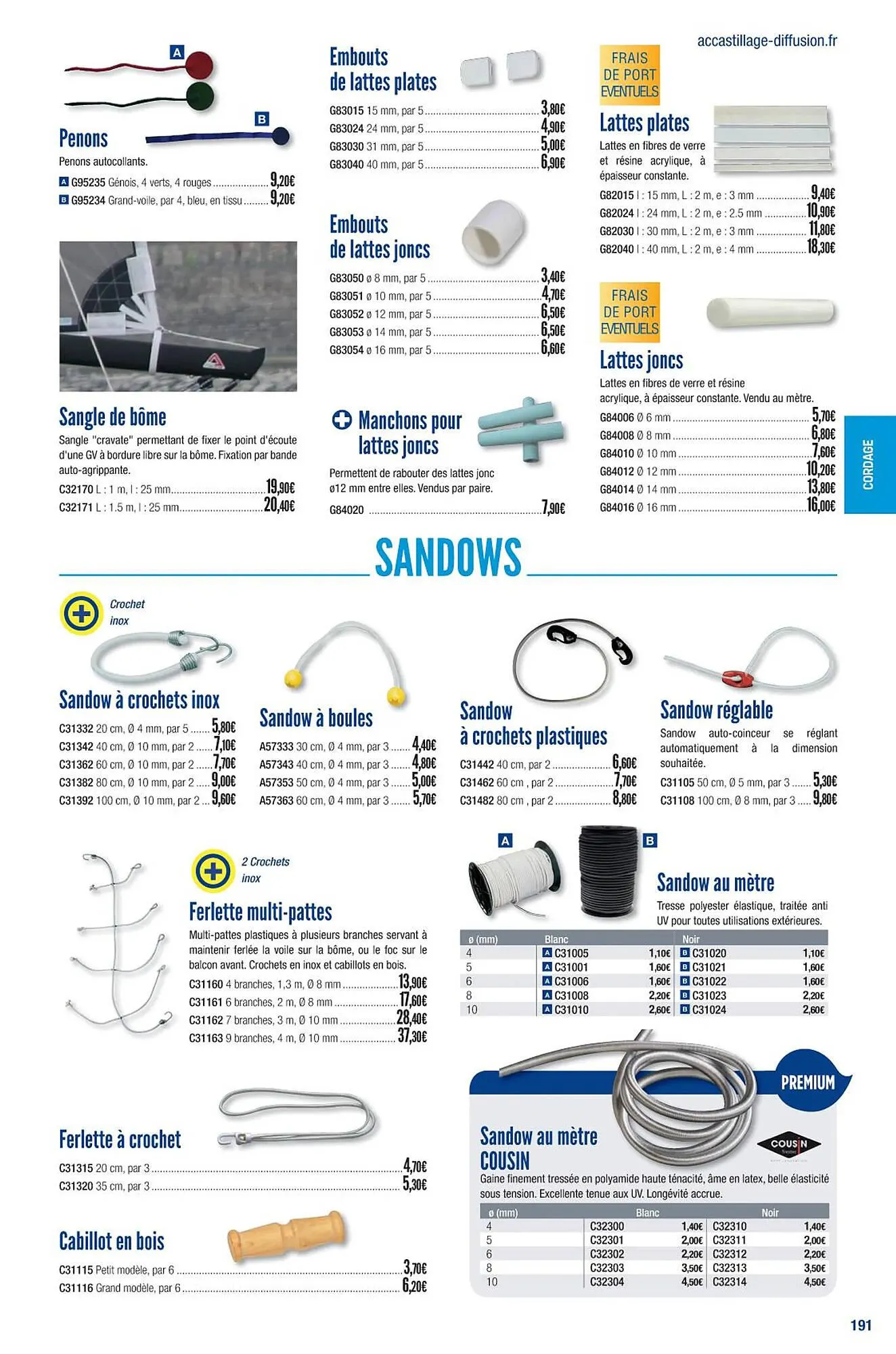 Catalogue Accastillage Diffusion du 1 mars au 31 décembre 2023 - Catalogue page 193