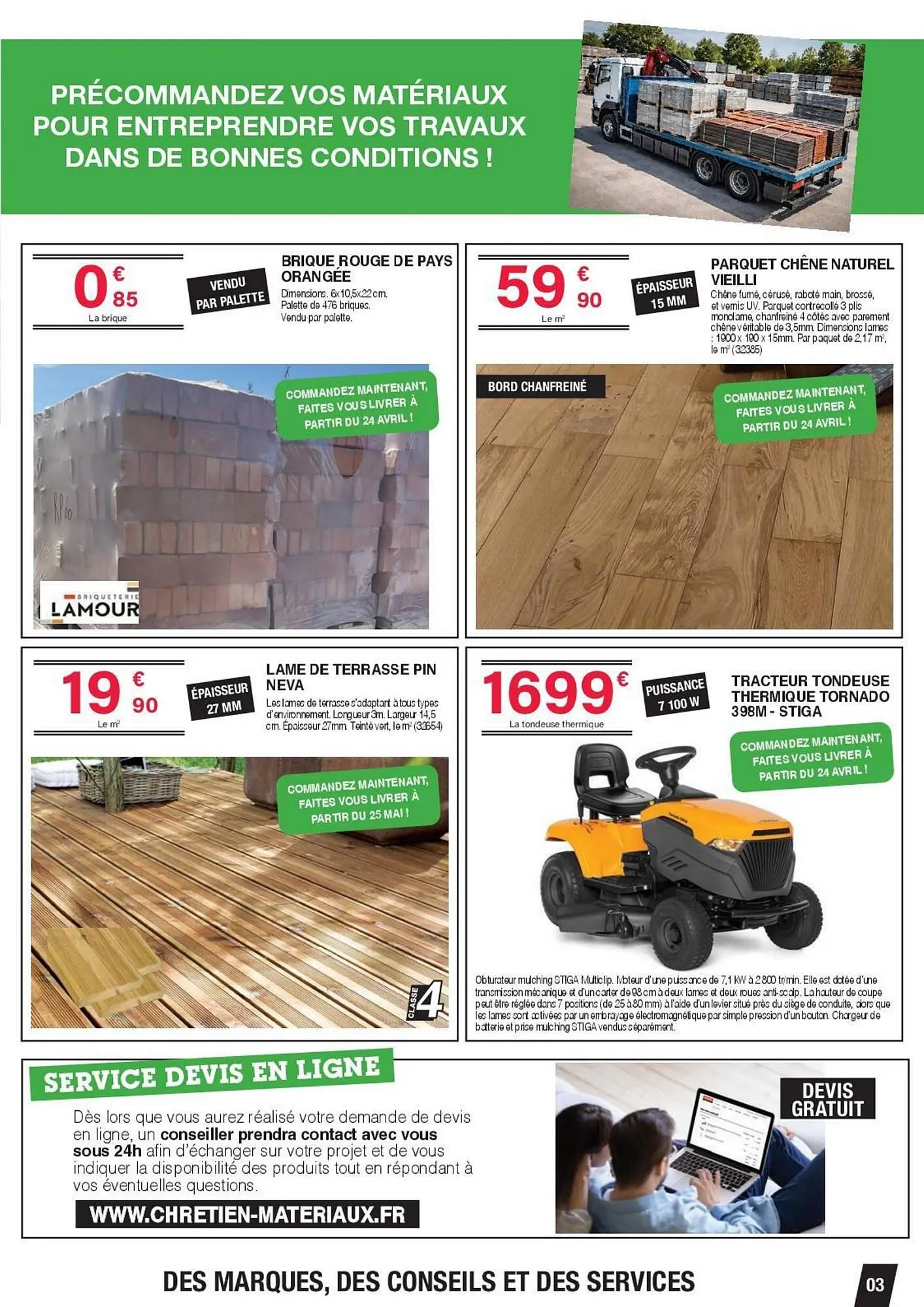 Catalogue Chretien Matériaux du 13 avril au 16 mai 2026 - Catalogue page 3