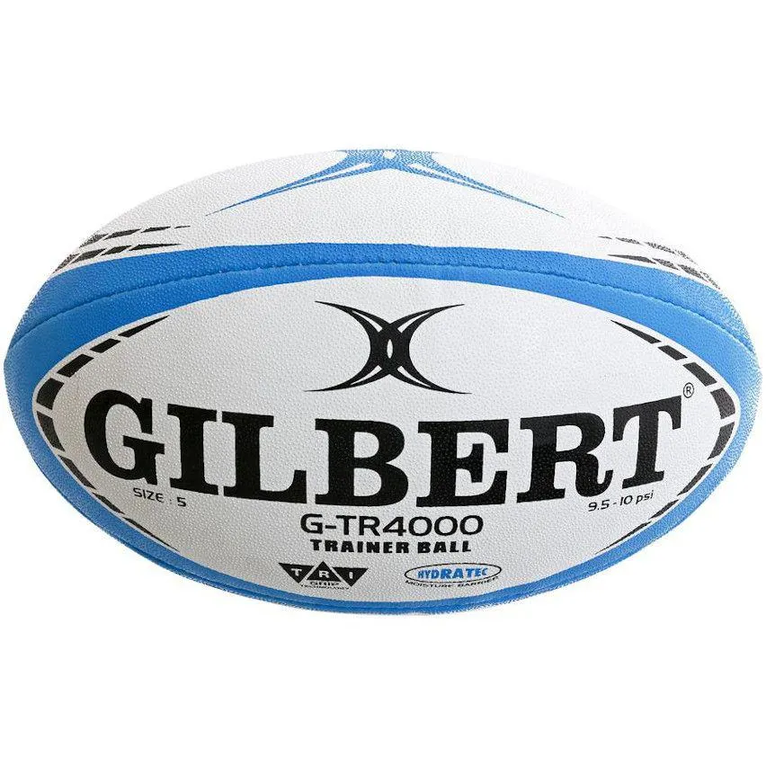 Ballon Rugby Entrainement G-TR4000 Bleu Ciel Taille 5 - Gilbert