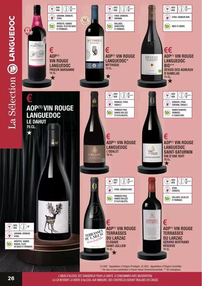 GUIDE DES VINS 2025 2026 du 27 février au 31 janvier 2027 - Catalogue page 26