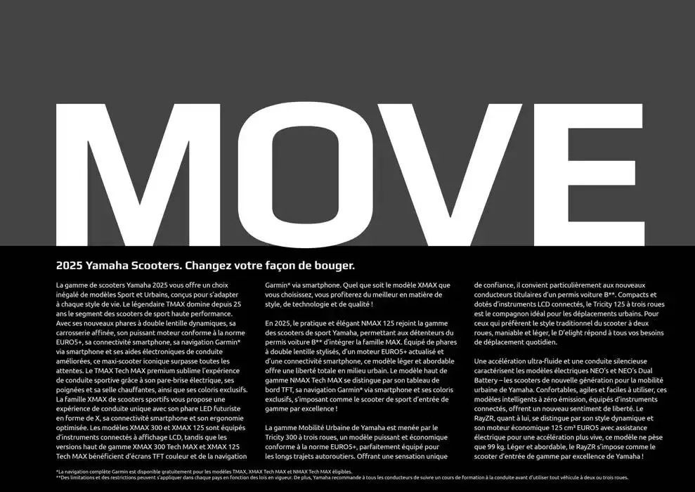 Catalogue Yamaha Scooters - Gamme Scooters du 12 février au 31 décembre 2025 - Catalogue page 3