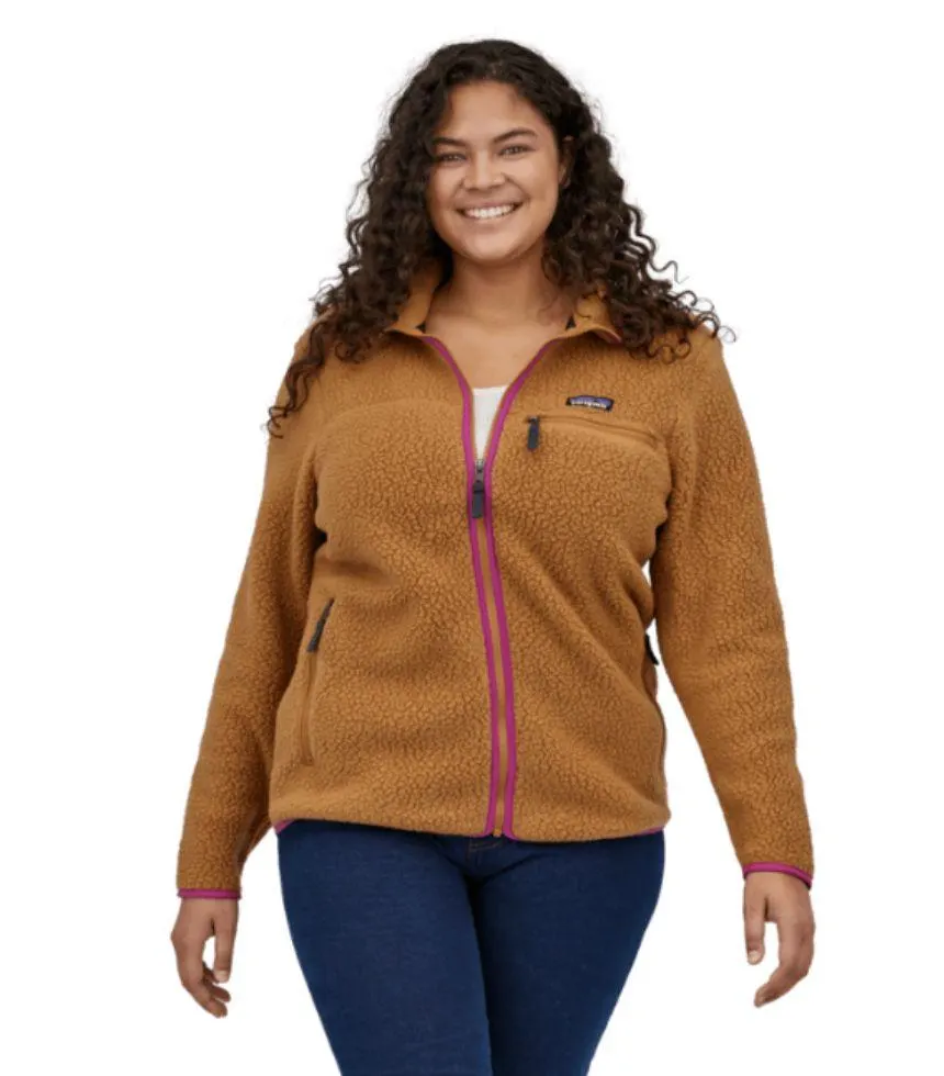 Veste Retro Pile Femme (Nest Brown)