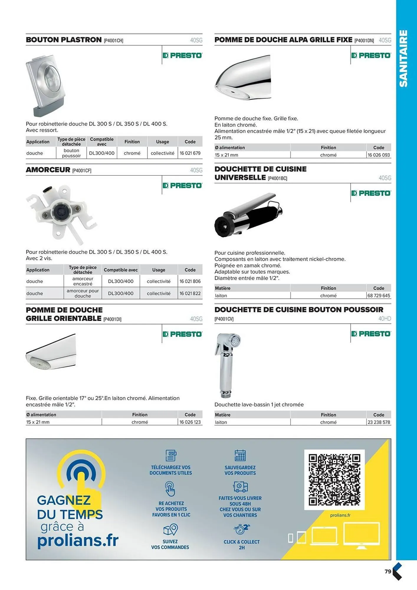 Catalogue Prolians du 2 octobre au 31 décembre 2025 - Catalogue page 79