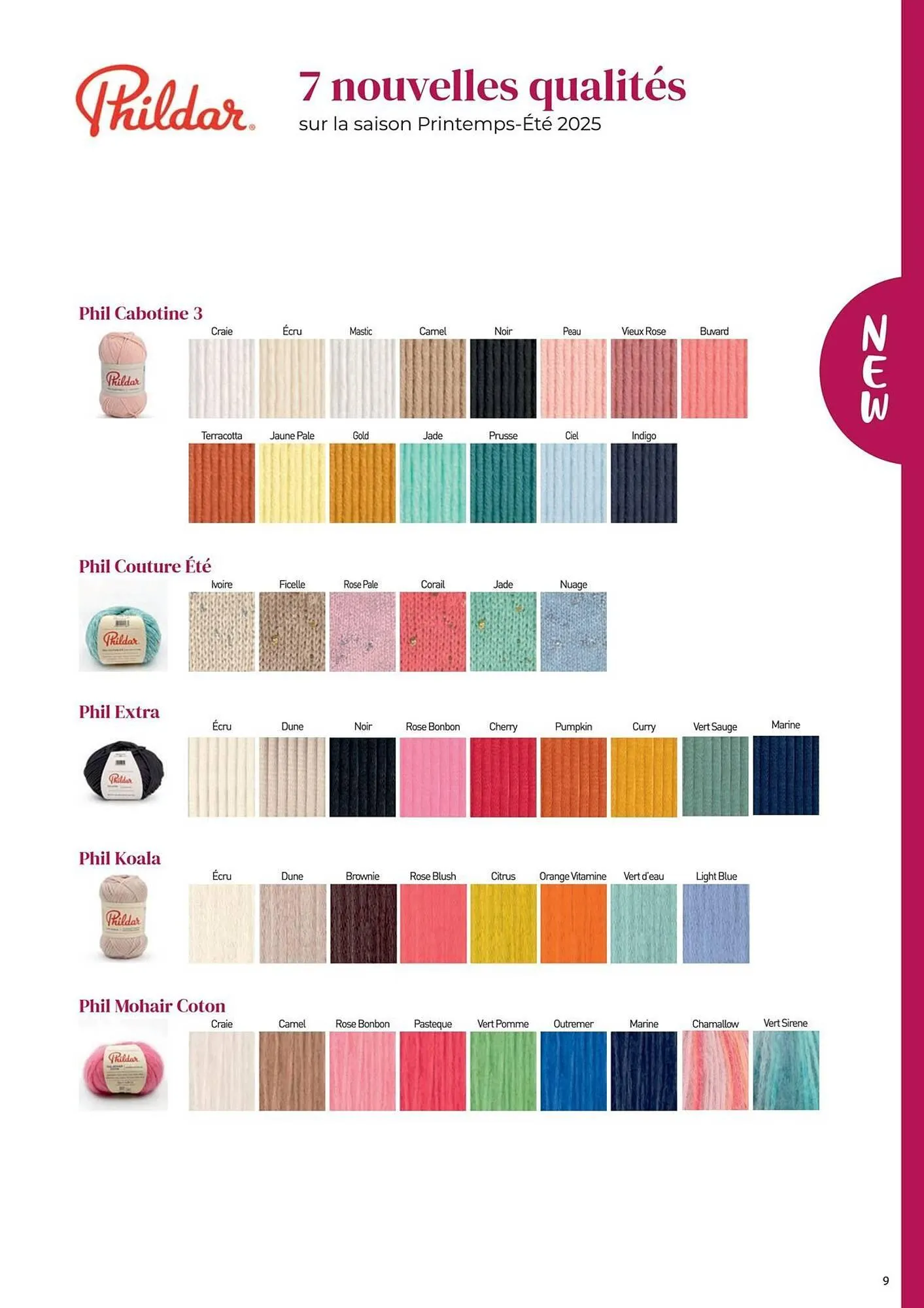 Catalogue Phildar du 10 décembre au 31 août 2025 - Catalogue page 9