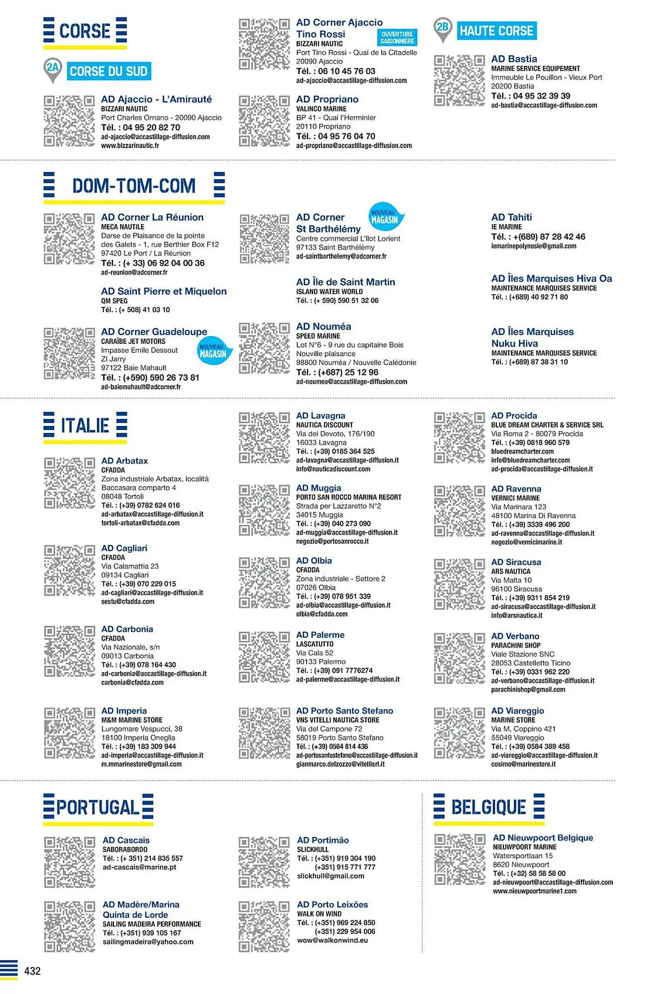 Catalogue Accastillage Diffusion du 1 mars au 31 décembre 2023 - Catalogue page 434