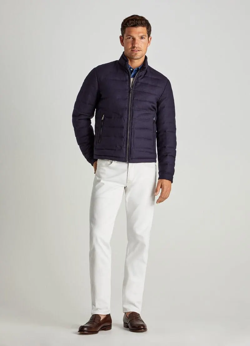 BLOUSON MATELASSÉ EN LAINE BROSSÉE