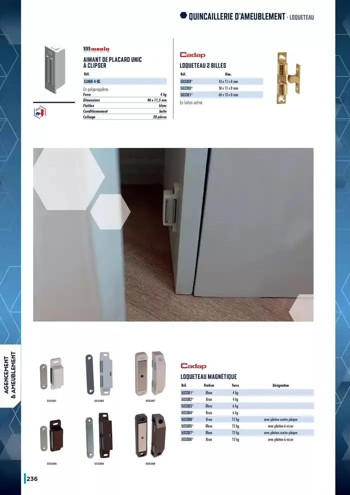 Guide Quincaillerie Serrurerie 2025 - 2026 du 1 avril au 1 avril 2026 - Catalogue page 238
