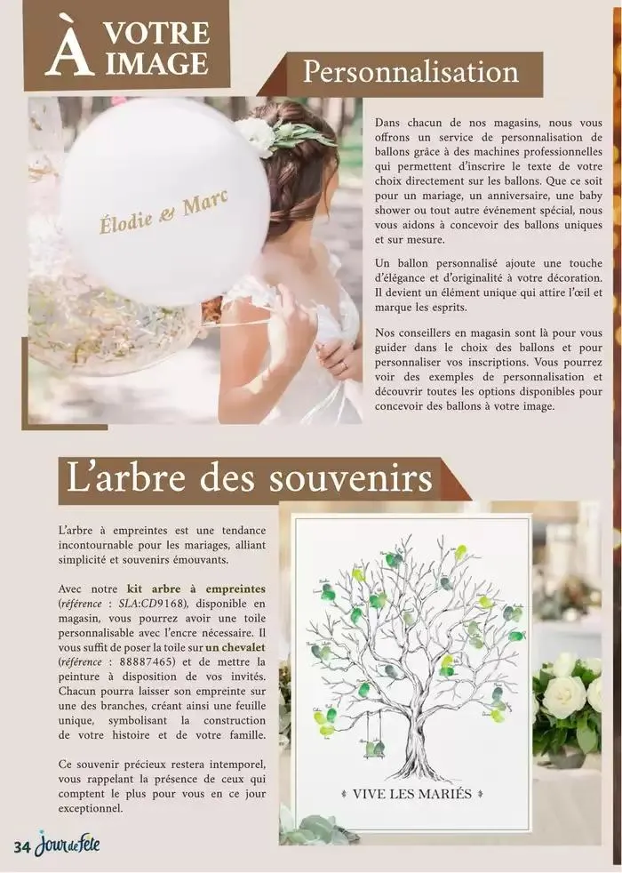 Magazine Mariage 2025 du 10 mars au 30 juin 2025 - Catalogue page 34