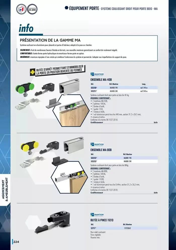 Guide Quincaillerie Serrurerie 2025 - 2026 du 1 avril au 1 avril 2026 - Catalogue page 226