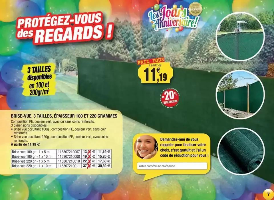 Les jours Anniversaire ! du 11 avril au 31 décembre 2025 - Catalogue page 7