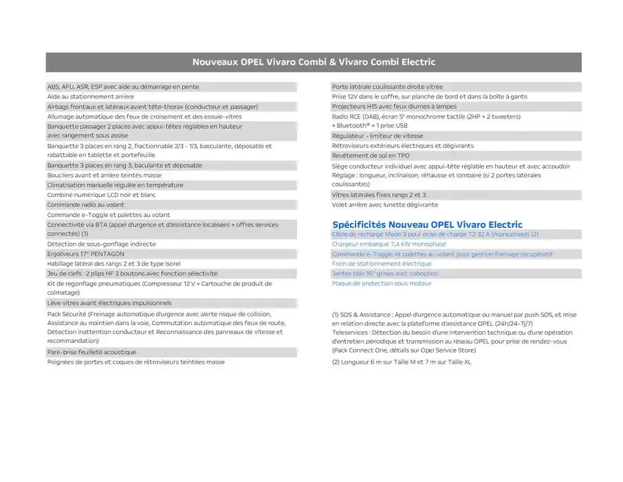 Opel Nouveau Zafira Electric du 17 décembre au 17 décembre 2025 - Catalogue page 2
