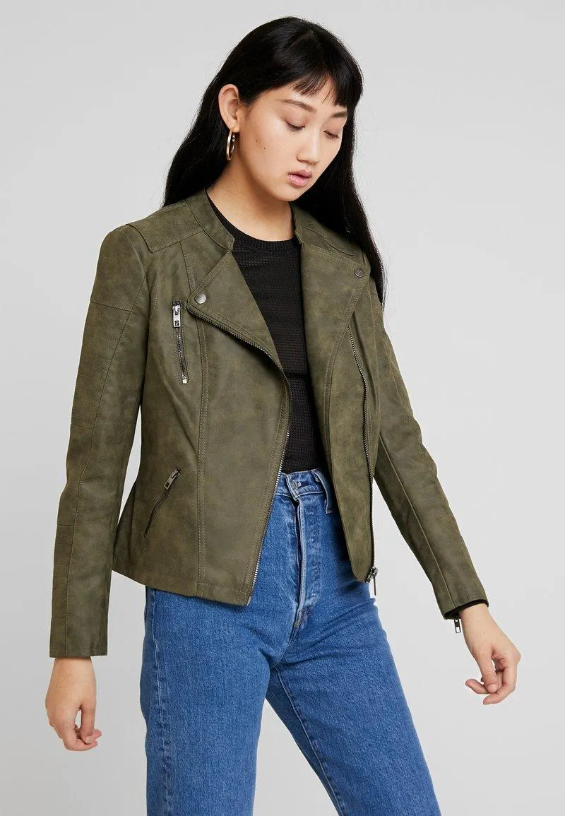 ONLAVA BIKER OTW NOOS - Veste en similicuir - kalamata
