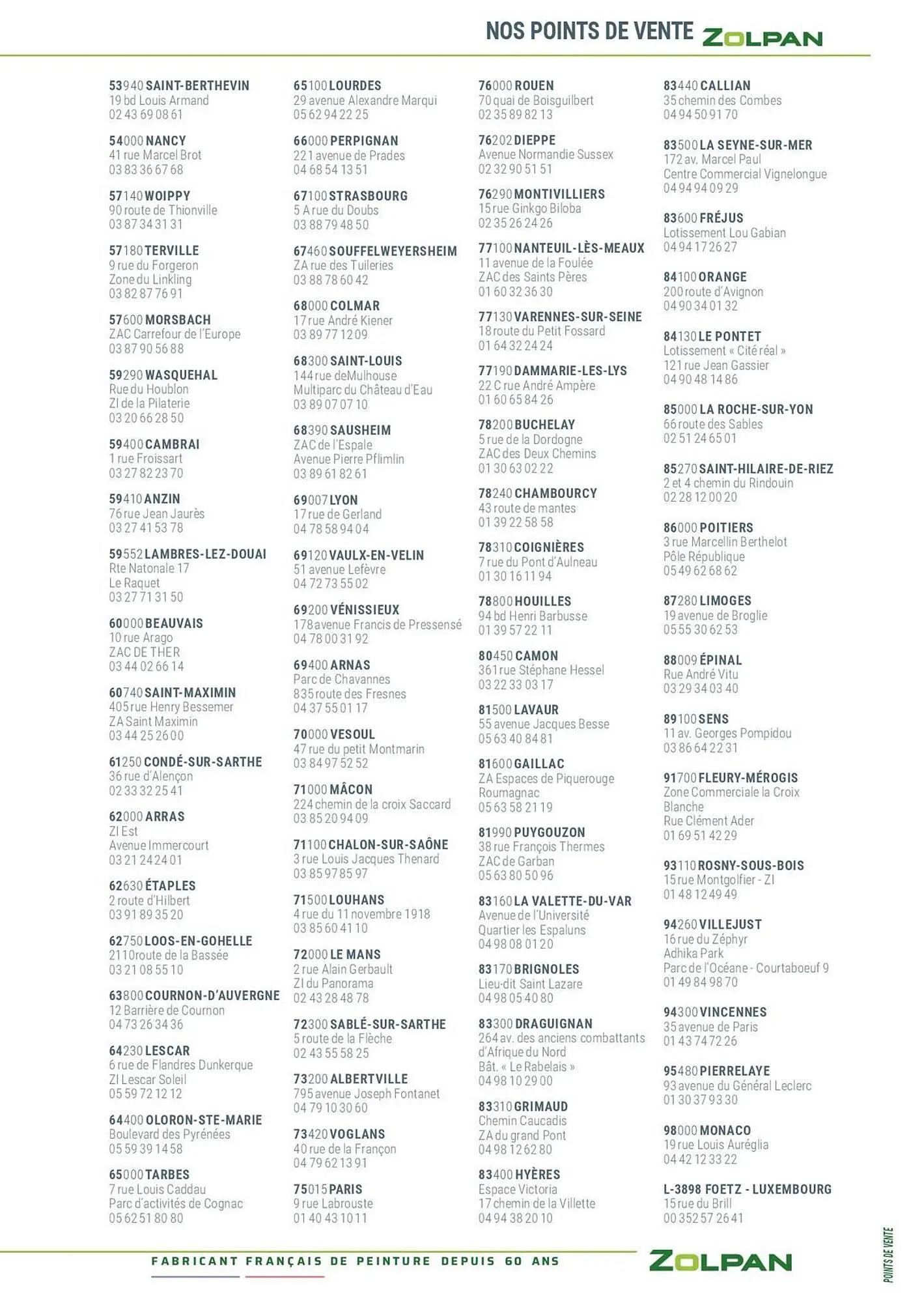 Catalogue Zolpan du 13 janvier au 31 décembre 2025 - Catalogue page 435