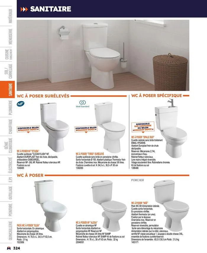 Guide produits 2024 du 15 mars au 31 décembre 2024 - Catalogue page 324