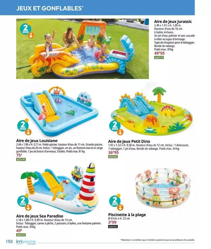 Les plaisir de l'eau Piscine,Spa,Arrosage du 10 mars au 31 décembre 2025 - Catalogue page 150