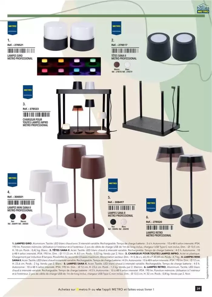 Metro #Terrasse édition 2025 du 30 janvier au 1 juillet 2025 - Catalogue page 39
