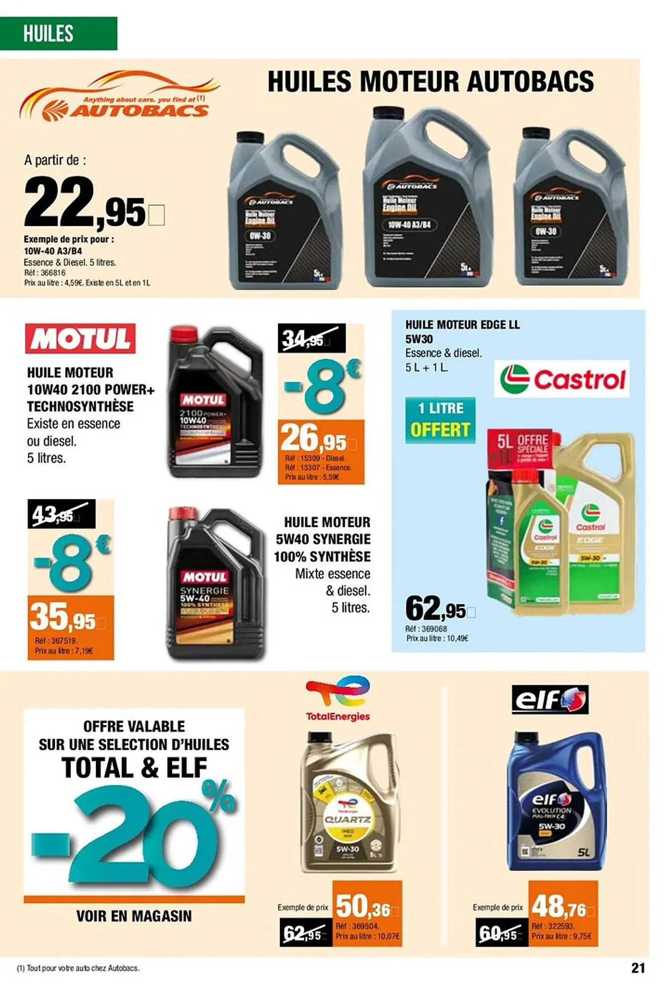 Catalogue Autobacs du 5 juin au 27 août 2025 - Catalogue page 21