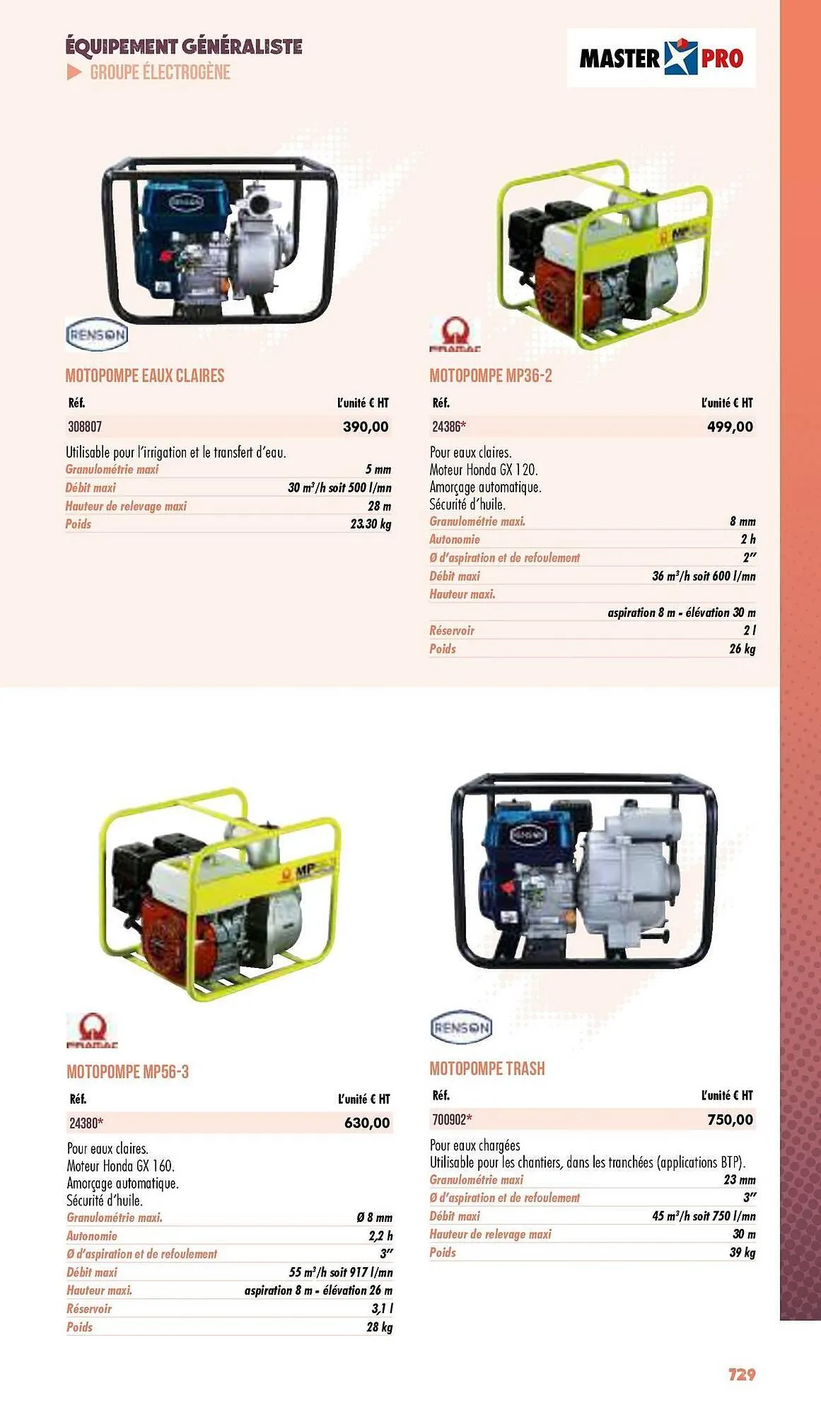 Catalogue Master Pro du 3 janvier au 31 décembre 2025 - Catalogue page 731