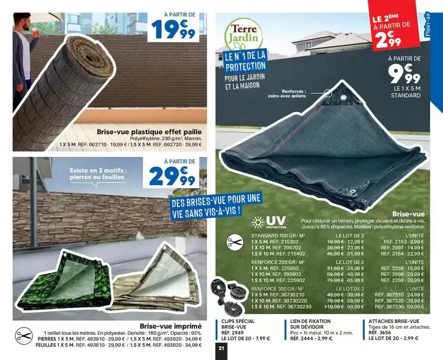 PRINTEMPS/ÉTÉ 2025 du 1 mars au 30 septembre 2025 - Catalogue page 21