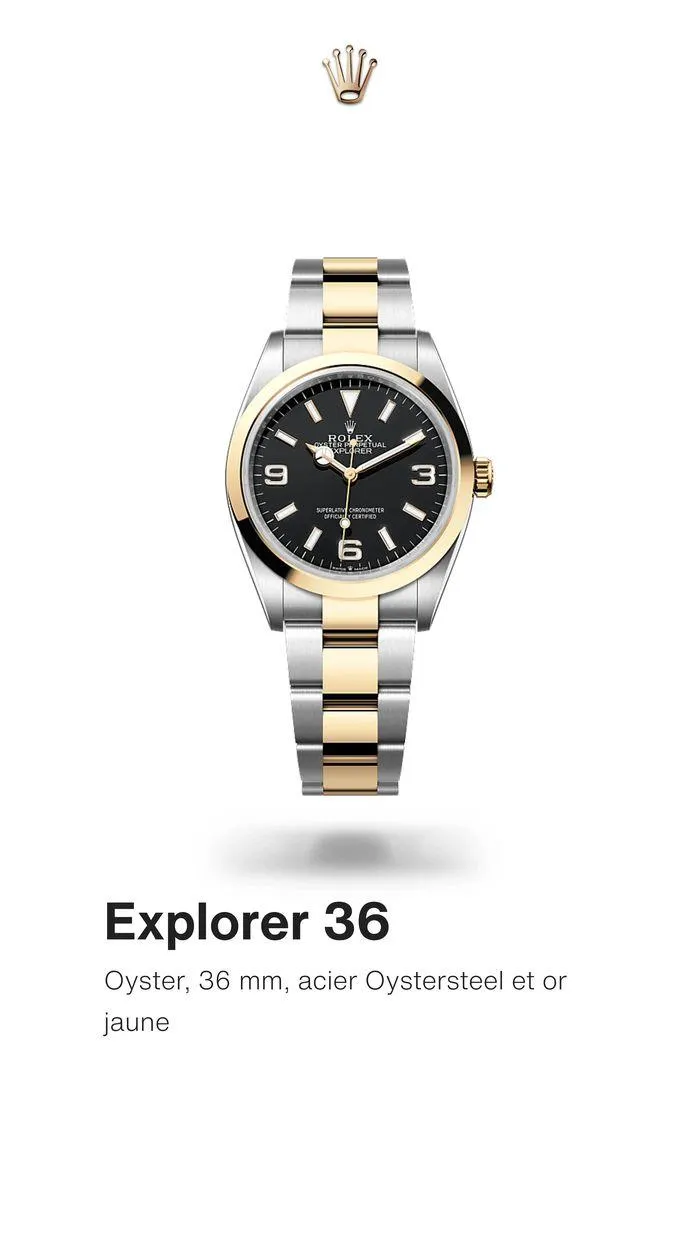 Rolex Explorer du 24 septembre au 23 septembre 2025 - Catalogue page 1