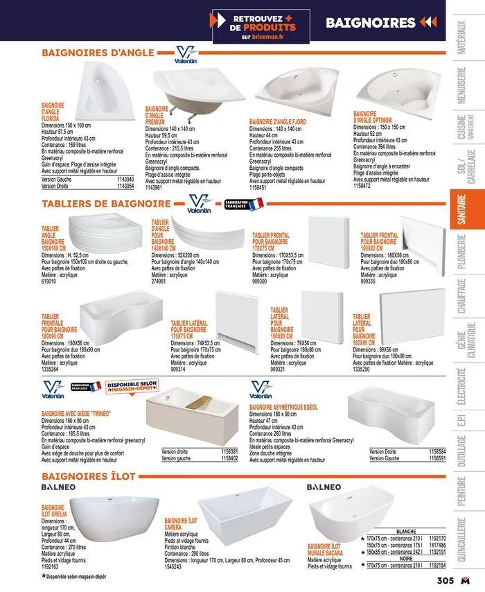 Guide produits 2024 du 15 mars au 31 décembre 2024 - Catalogue page 305