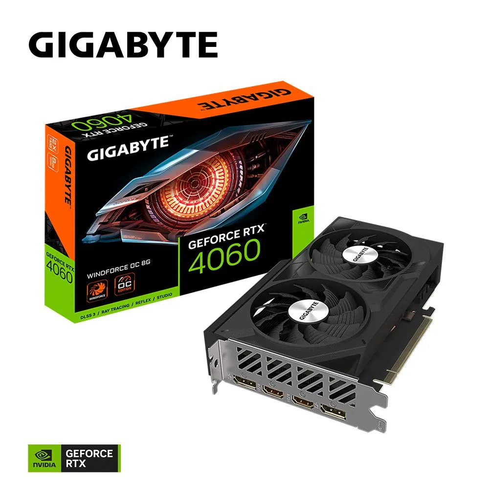 Gigabyte GeForce RTX 4060 Wind Force OC 8G