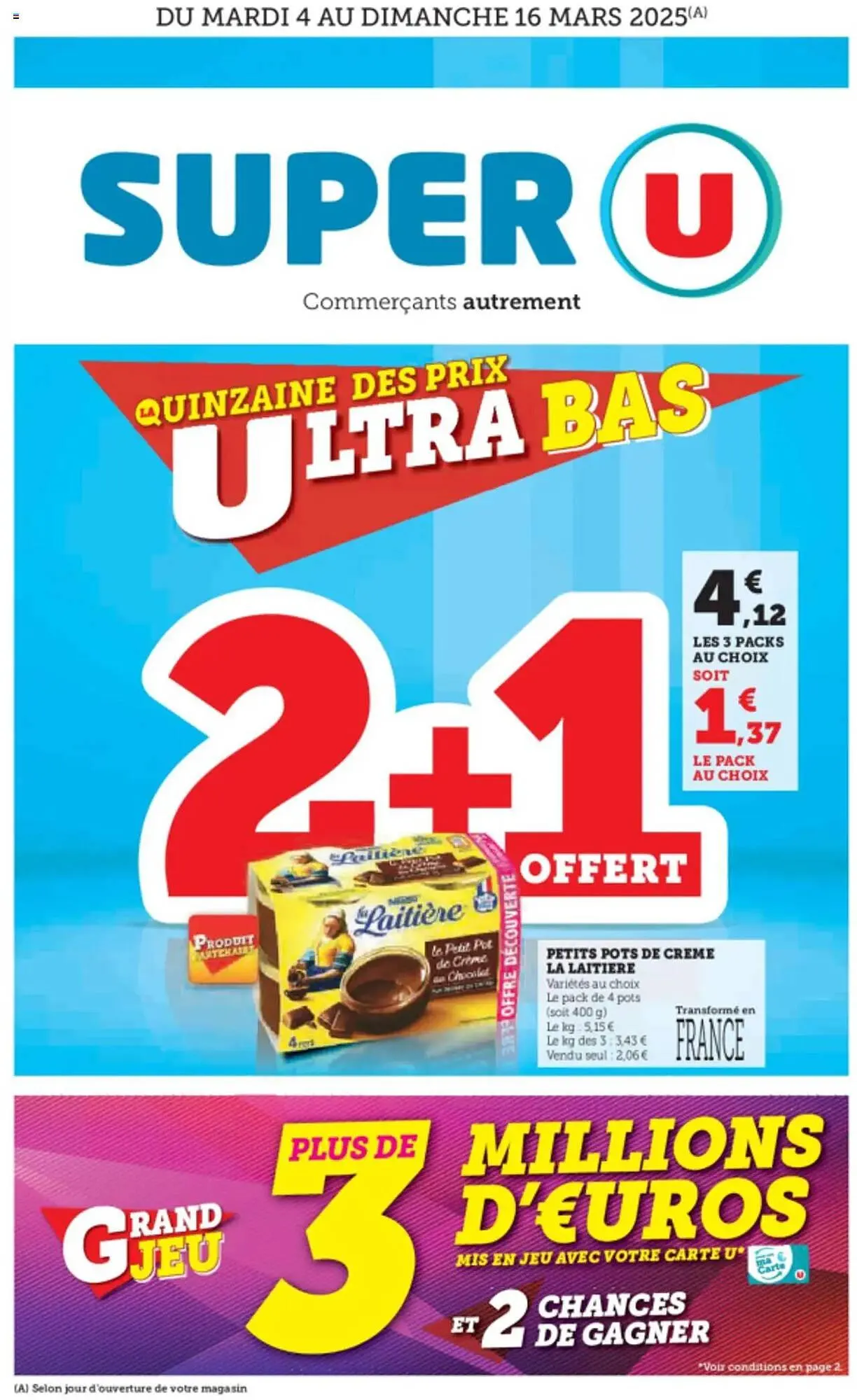 Catalogue Super U du 4 mars au 16 mars 2025 - Catalogue page 1