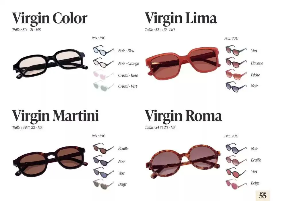 Lookbook Solaires 2025 du 19 février au 31 décembre 2025 - Catalogue page 54