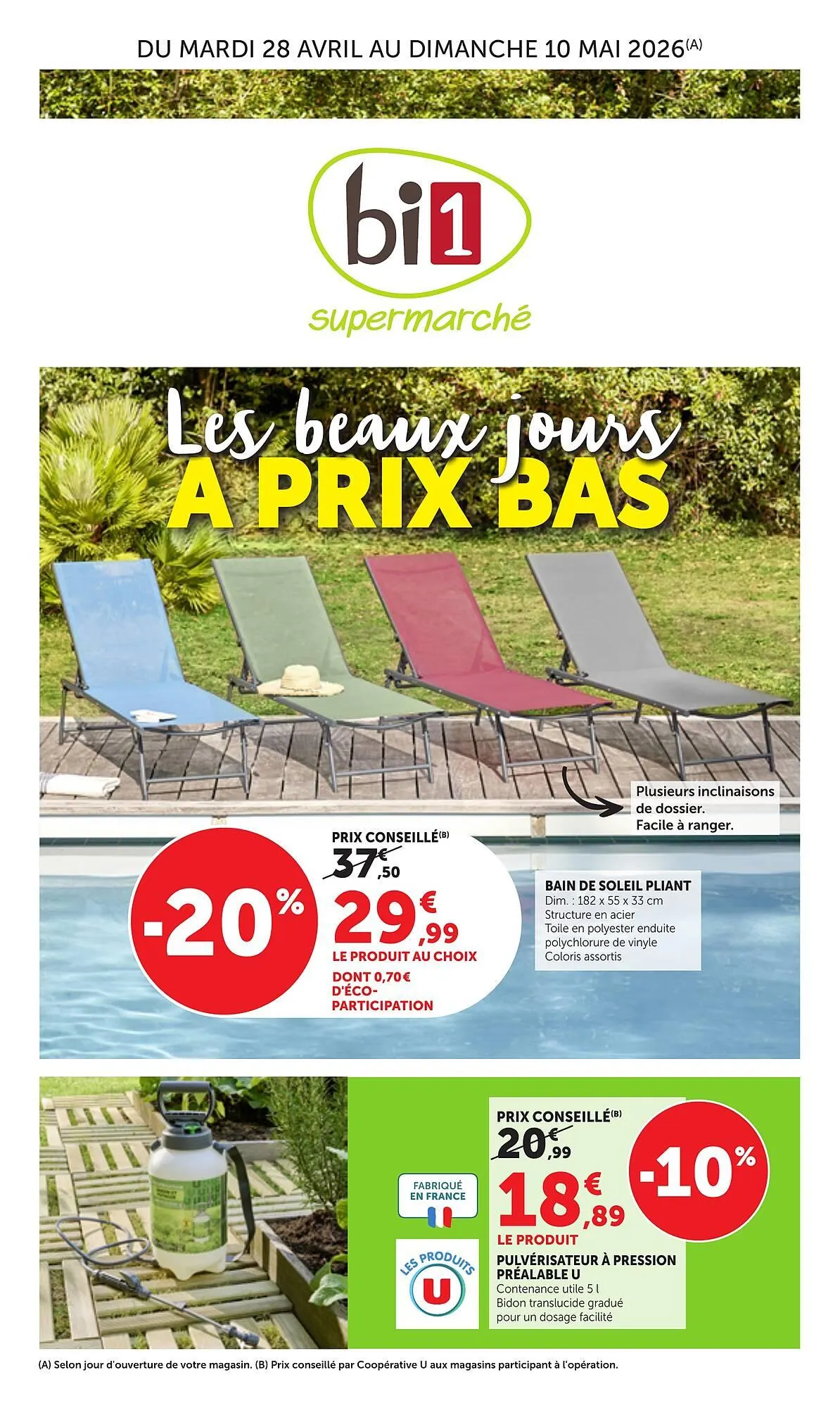 Catalogue Bi1 du 28 avril au 10 mai 2026 - Catalogue page 1