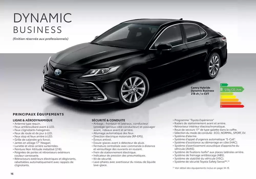 Toyota Camry  du 22 janvier au 22 janvier 2026 - Catalogue page 16
