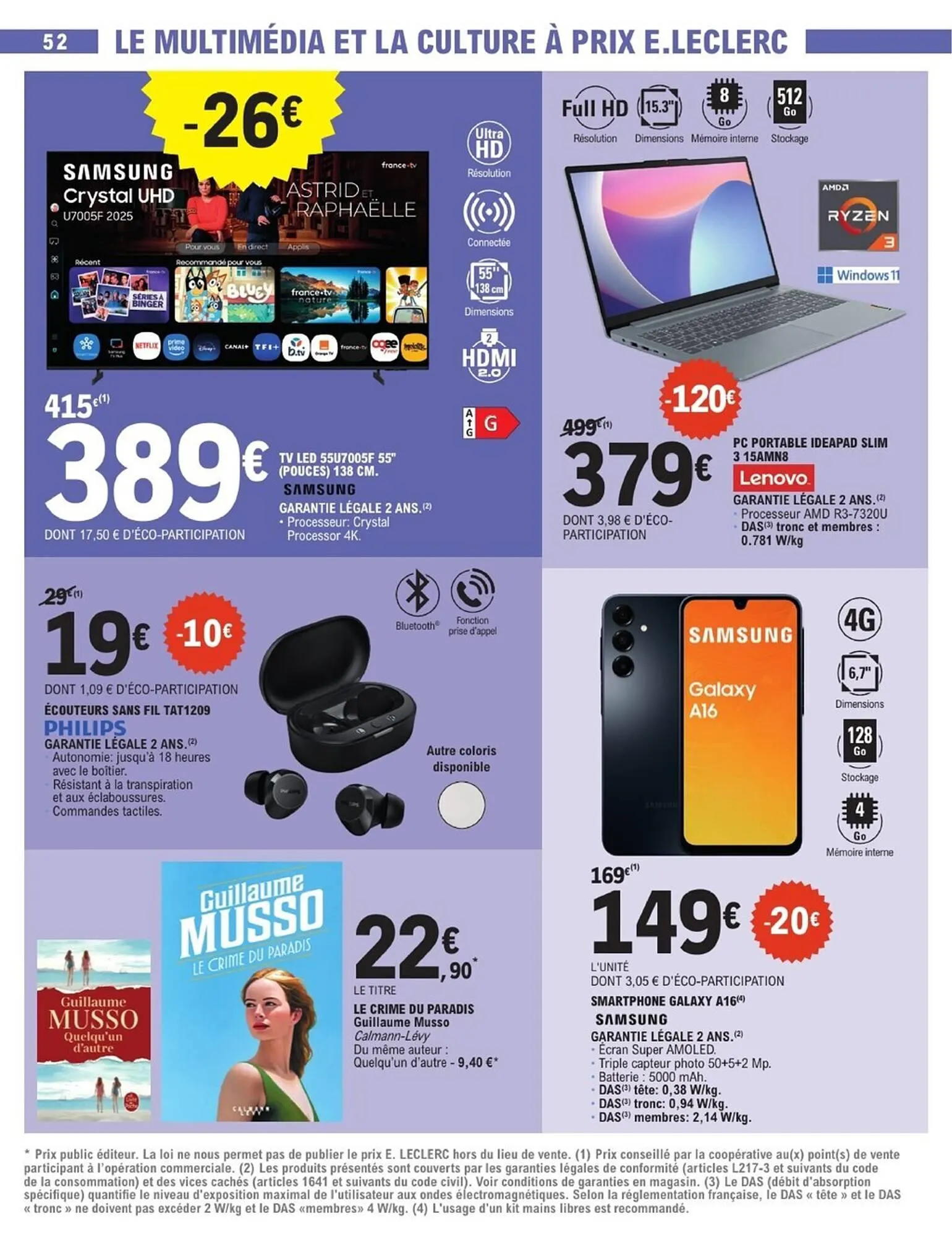 Catalogue E.Leclerc du 3 mars au 14 mars 2026 - Catalogue page 52