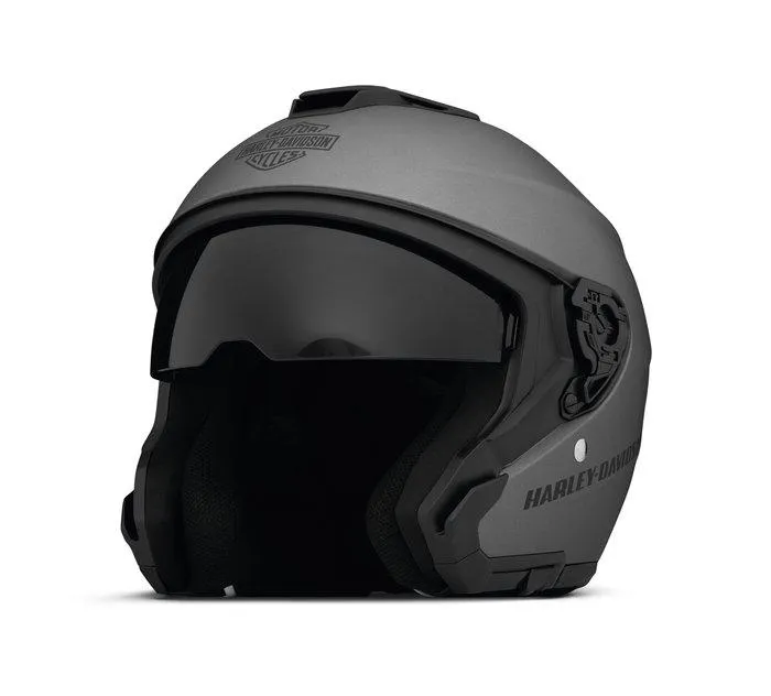 Casque 3/4 Maywood II avec pare-soleil H33 - Matte Black Silver