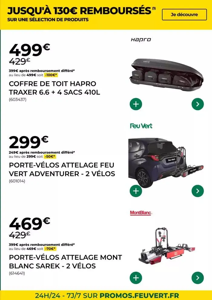 Les Offres Feu Vert du 29 avril au 3 juin 2025 - Catalogue page 9