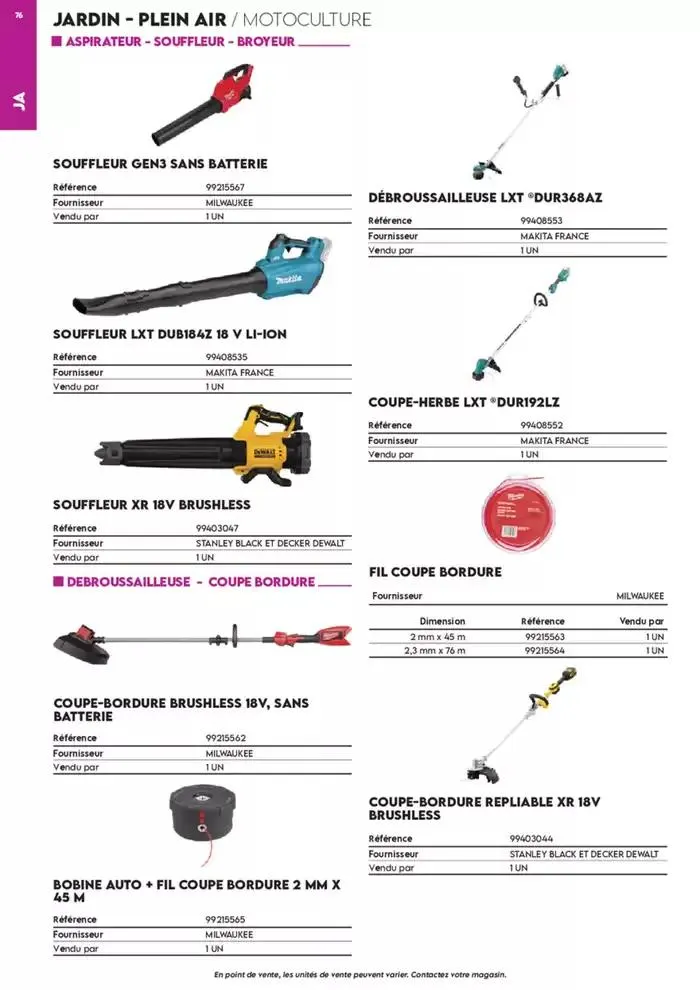 Tout faire +de 15 000 Produits du 17 décembre au 30 juin 2025 - Catalogue page 729