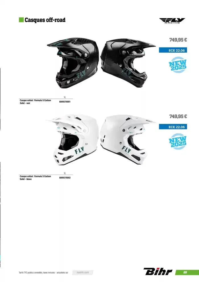 FLY RACING 2025 du 20 novembre au 31 août 2025 - Catalogue page 91